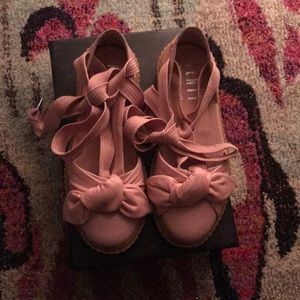 Puma bow creeper sandal pink leather